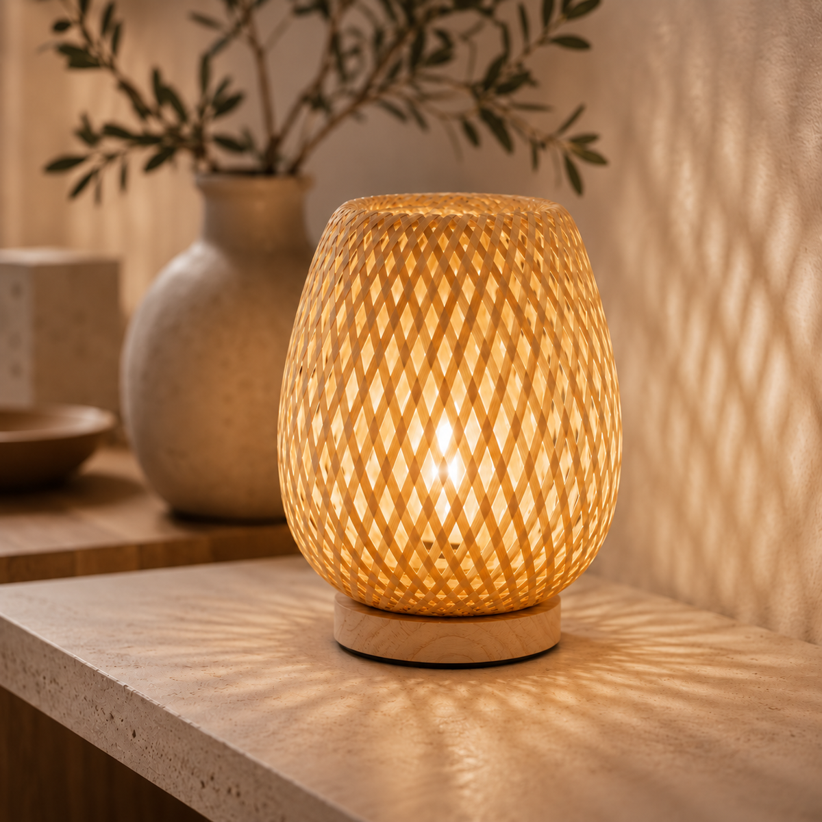 ZENAVENORA – Dekorativ LED-bordlampe til afslappende belysning i hjemmet