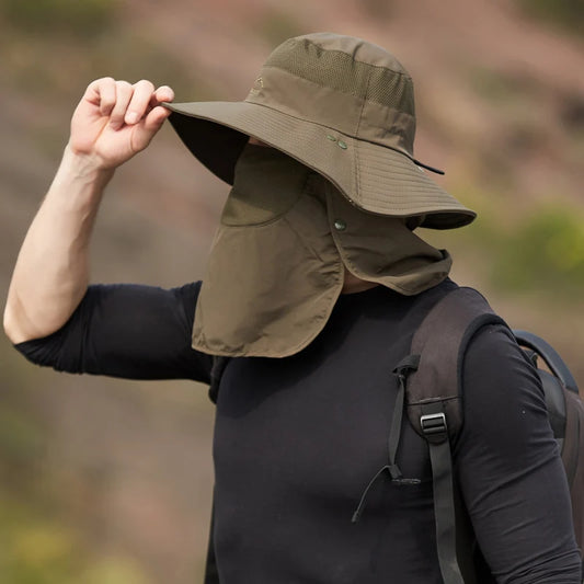Quick Drying Breathable Fishing Hat for Men & Women - Protective Face Mask, Ideal for Outdoor Activities 3