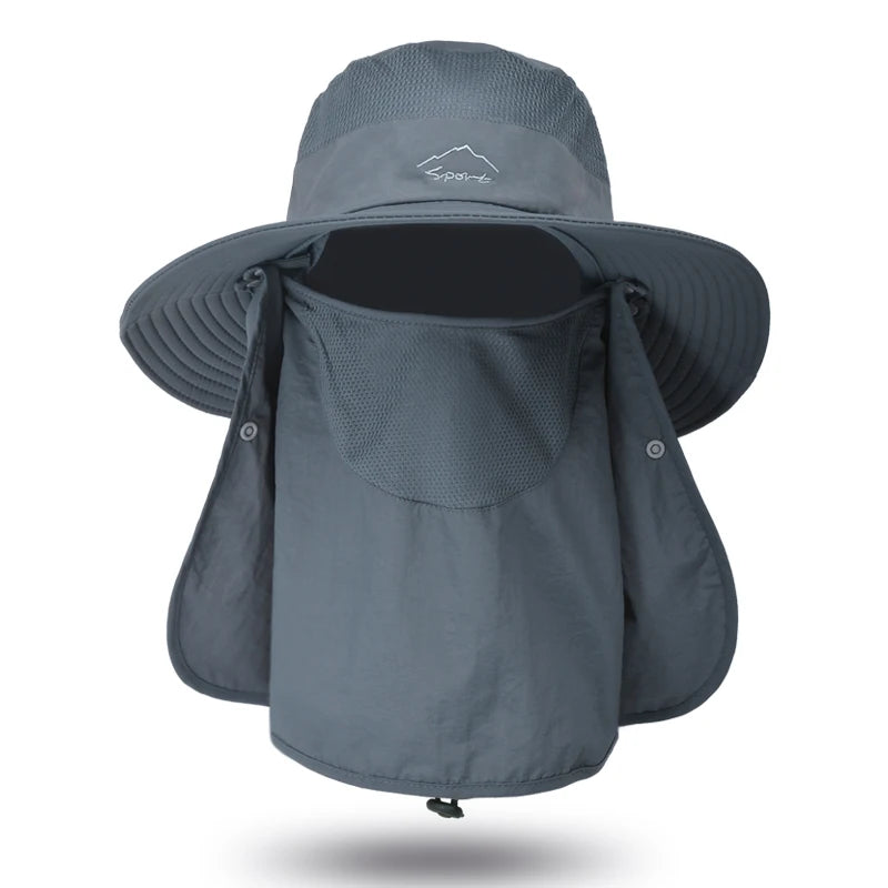 Quick Drying Breathable Fishing Hat for Men & Women - Protective Face Mask, Ideal for Outdoor Activities 7