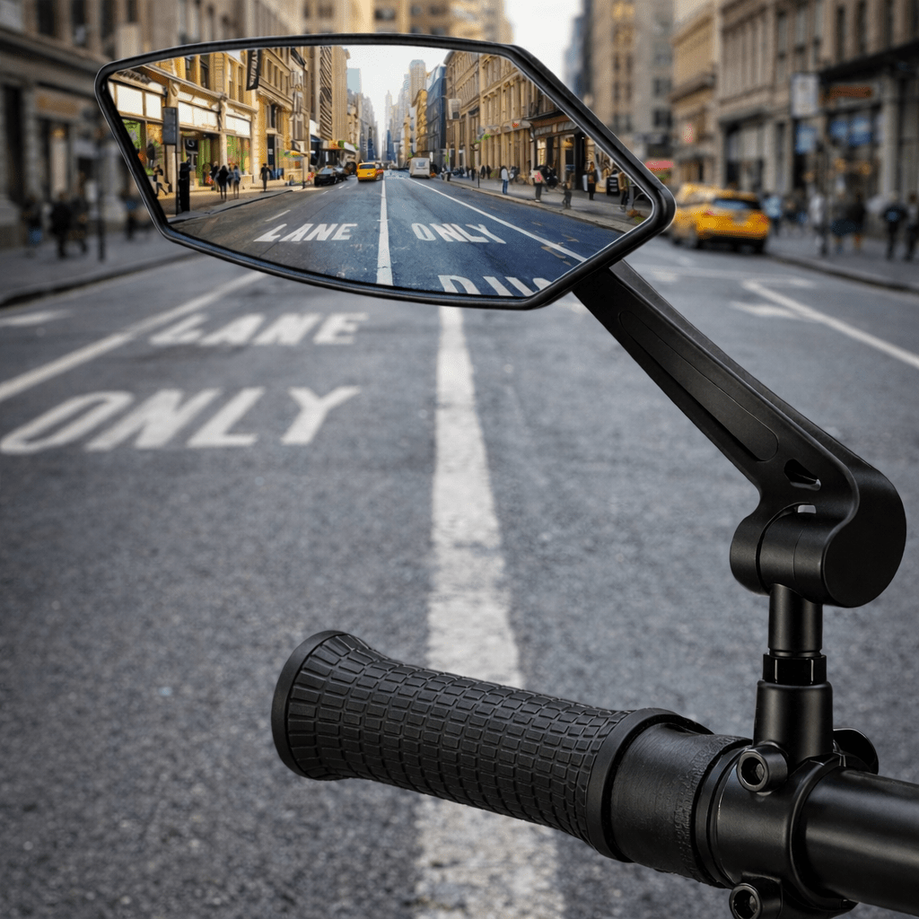 ROADSIGHT – Adjustable Wide-Angle Bicycle Rearview Mirror for Safer Riding