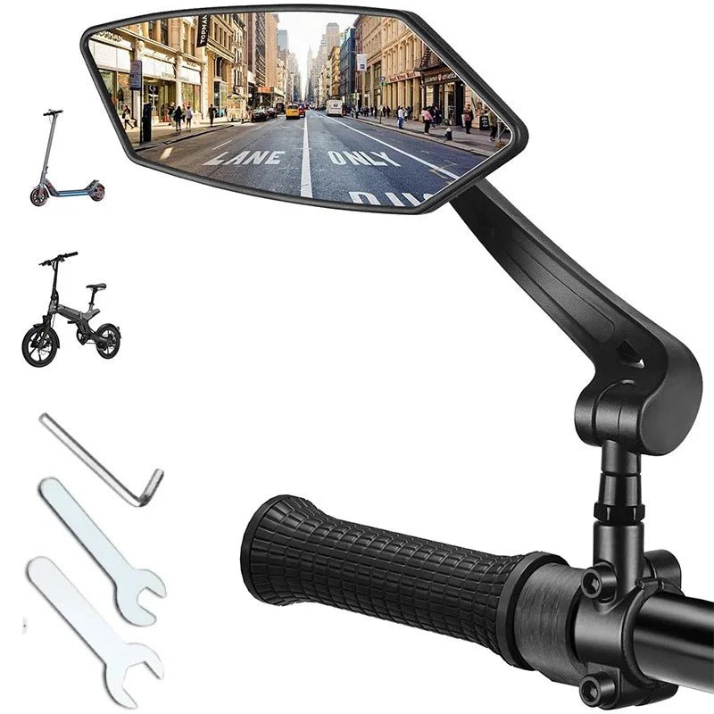 ROADSIGHT – Adjustable Wide-Angle Bicycle Rearview Mirror for Safer Riding