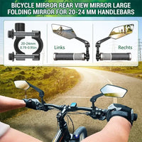 ROADSIGHT – Adjustable Wide-Angle Bicycle Rearview Mirror for Safer Riding