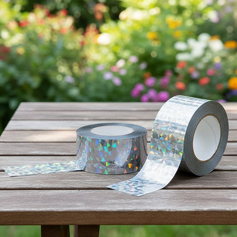 Reflective Bird Scare Tape - Double-Sided Anti-Bird Repellent for Fields & Orchards 0
