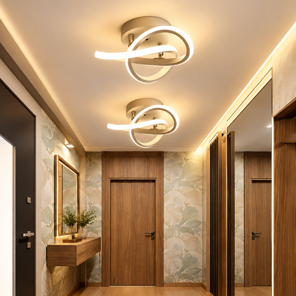 CLOVERA – Lámpara de techo LED con diseño de trébol para una iluminación interior elegante