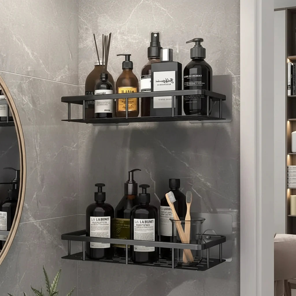 BATHEDGE – Drill-Free Bathroom Shelf for Modern and Organized Spaces