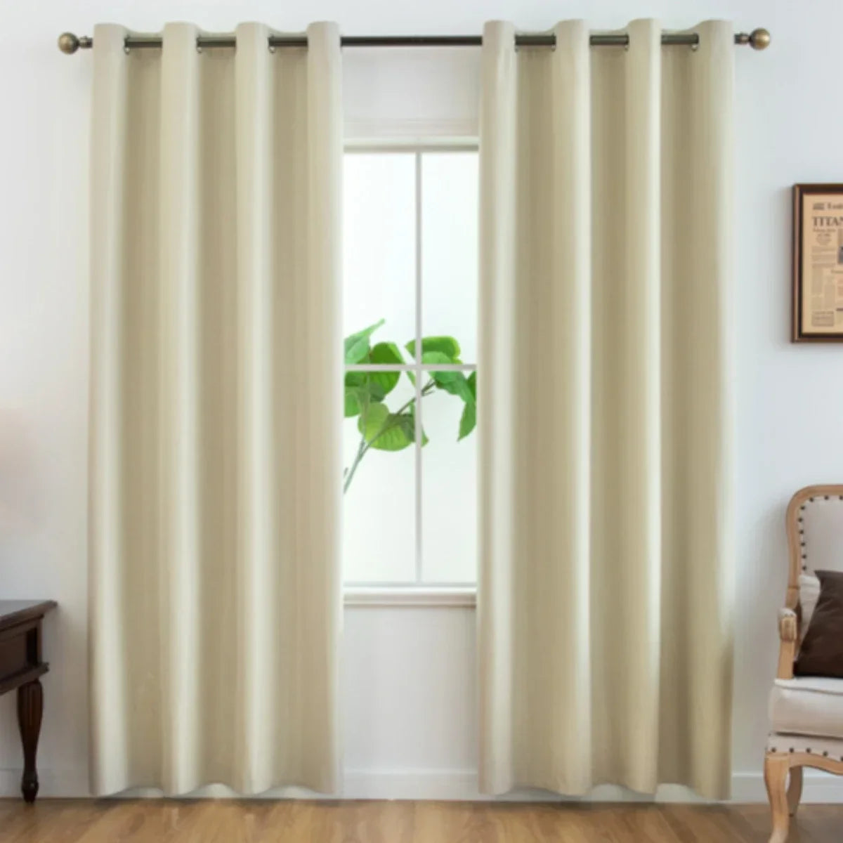 DARKLUX - Modern 100% blackout curtains with thermal coated lining for privacy and comfort