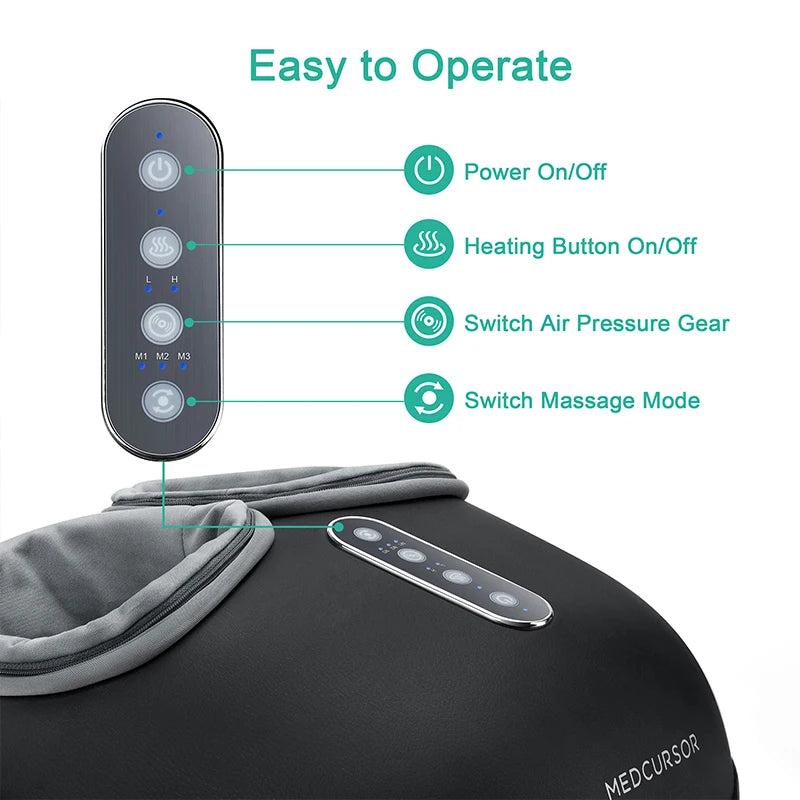 RELAXORA – Heated Shiatsu Foot Massager for Deep Kneading Relief