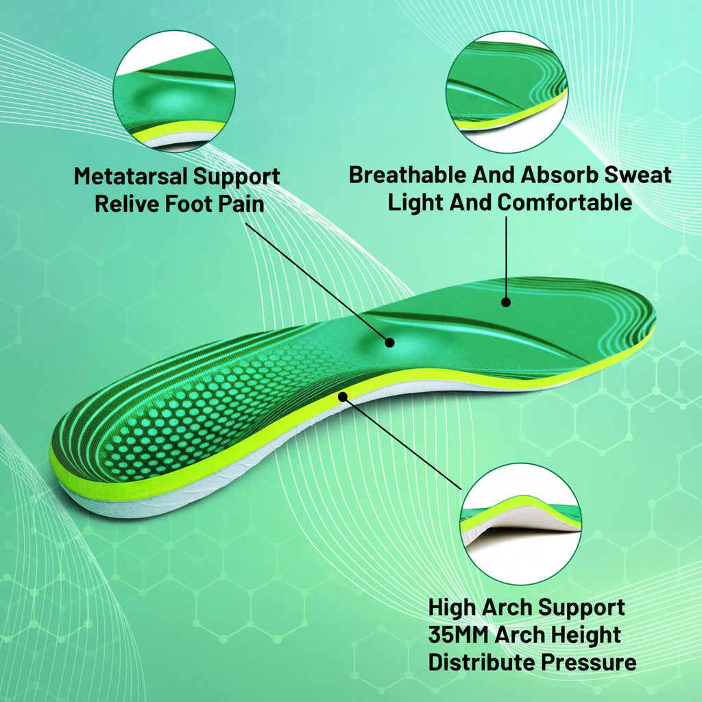 COMFARCH – High Arch Support Insoles for Everyday Foot Comfort