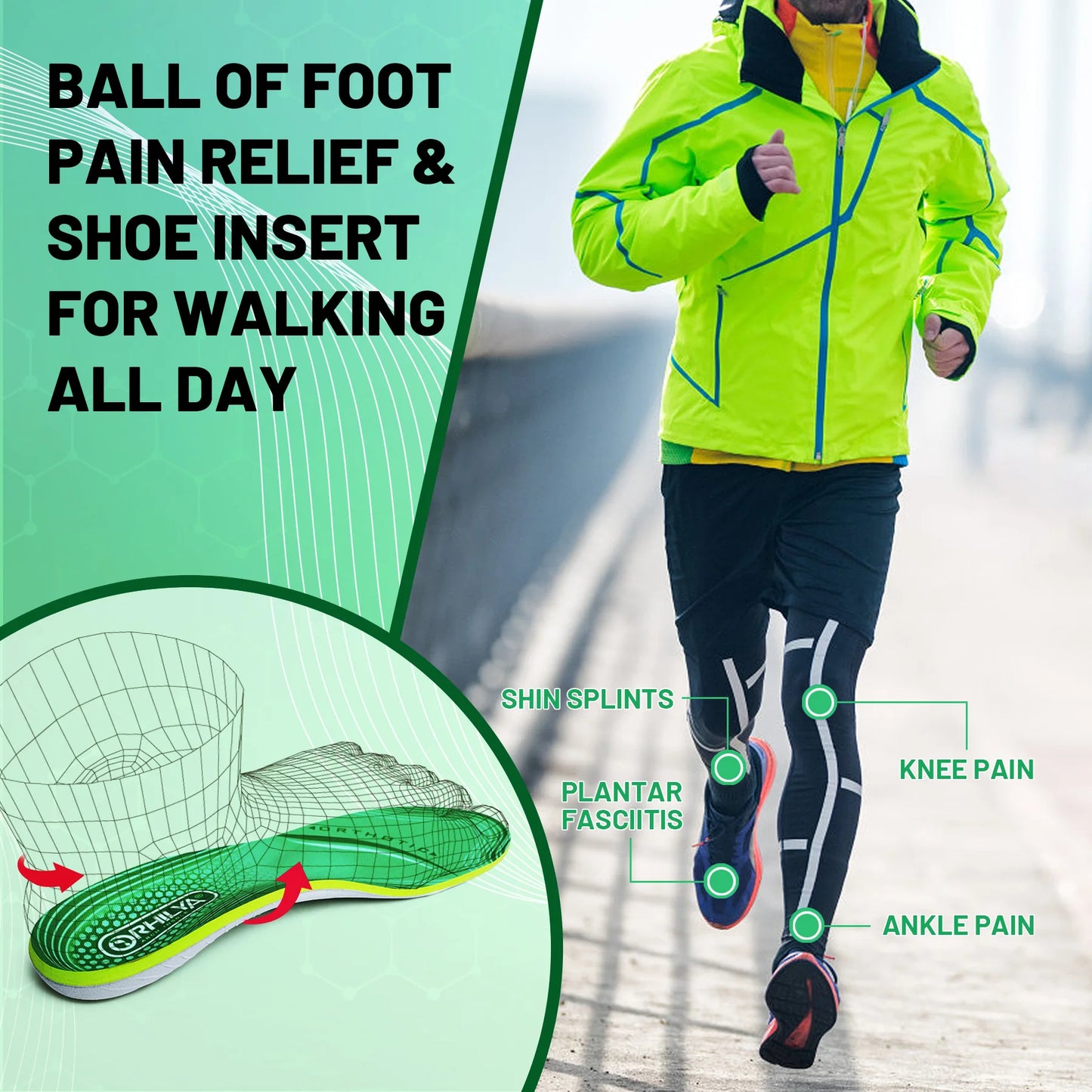 COMFARCH – High Arch Support Insoles for Everyday Foot Comfort