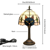 LUNACAT – Stained Glass Table Lamp