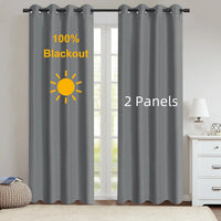 DARKLUX - Modern 100% blackout curtains with thermal coated lining for privacy and comfort
