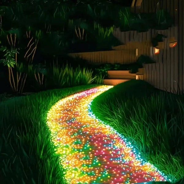 GLOWMORA – Leuchtender Dekosand für Garten und Aquarium