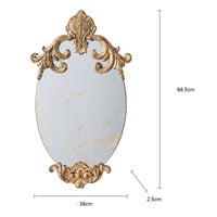 OVALISSA – Espelho de Parede Oval Ornamentado para uma Decoração Elegante e Marcante