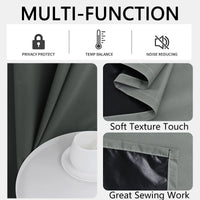 DARKLUX - Modern 100% blackout curtains with thermal coated lining for privacy and comfort