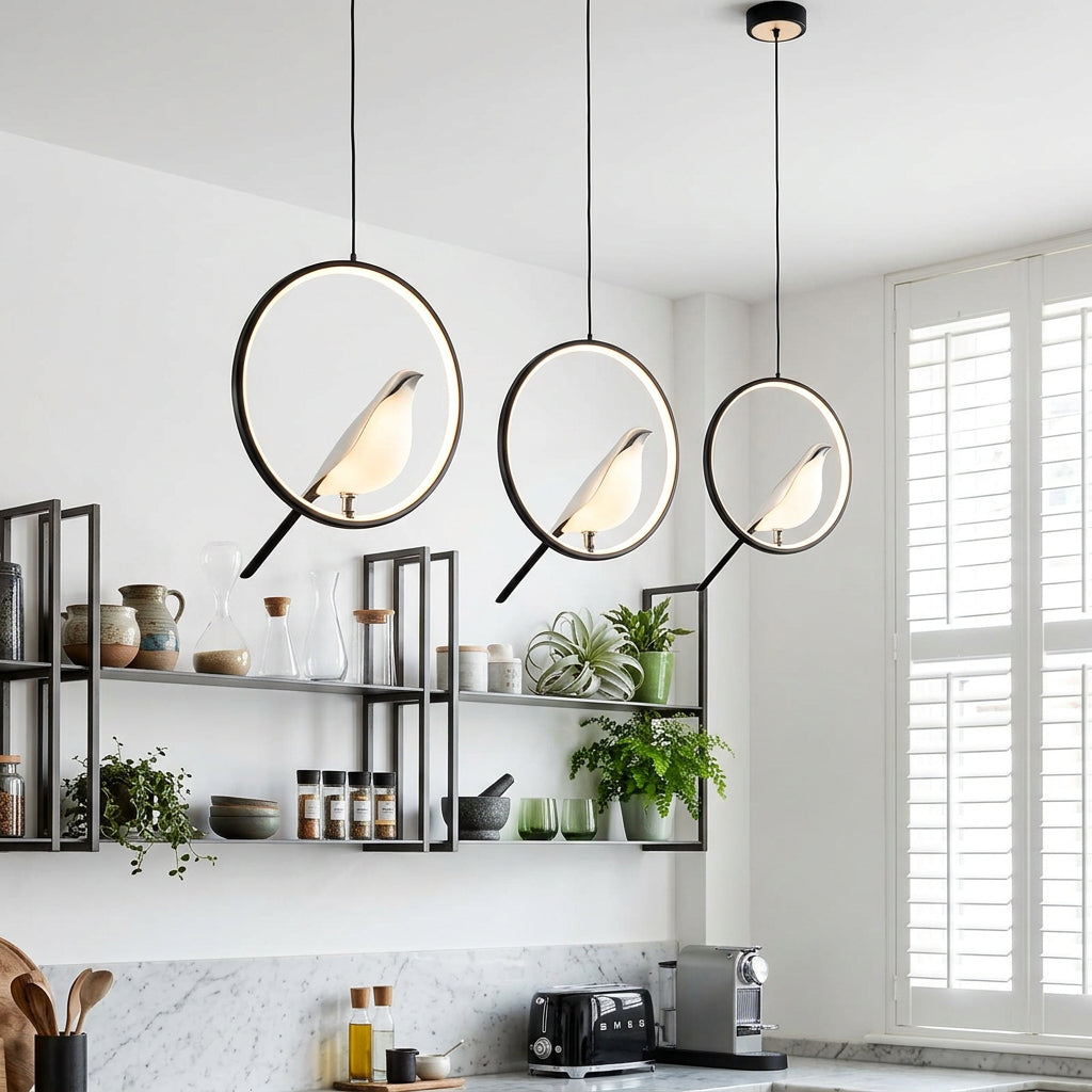 AVIANZELIX – Bird-Shaped Pendant Light for Charming Interior Ambience