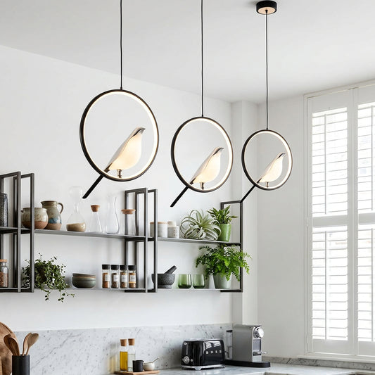 AVIANZELIX – Bird-Shaped Pendant Light for Charming Interior Ambience