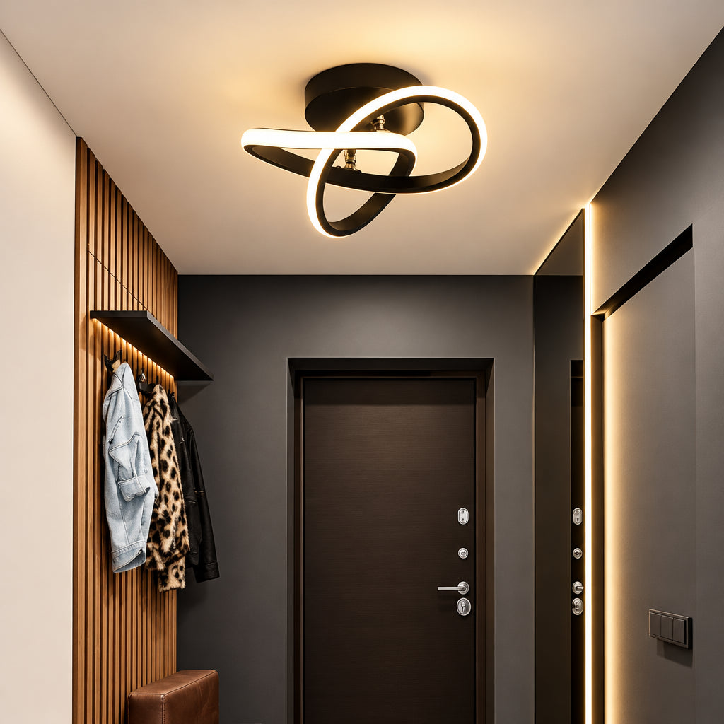 CLOVERA – Lámpara de techo LED con diseño de trébol para una iluminación interior elegante