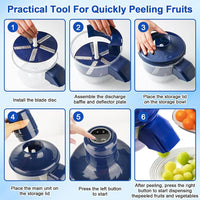 PEELSWIFT – Rechargeable Electric Peeler for Quick Kitchen Prep