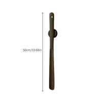 WOODSTEPPER – Wooden Shoe Horn – 50 cm ergonomic long-handle shoe helper designed for effortless, no-bend shoe wearing and daily comfort