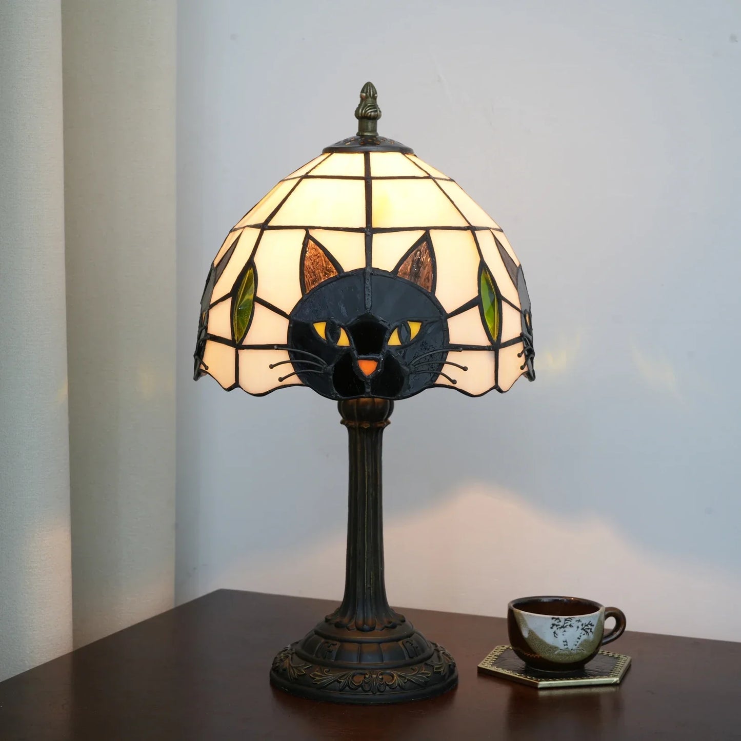 LUNACAT – Stained Glass Table Lamp