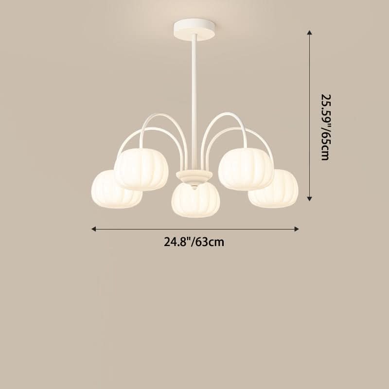 AUTUMNARBOR – Branch Chandelier with Playful Pumpkin Glow