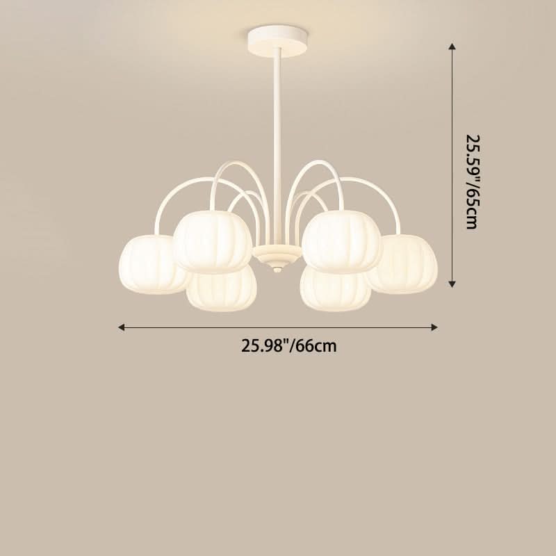 AUTUMNARBOR – Branch Chandelier with Playful Pumpkin Glow