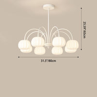 AUTUMNARBOR – Branch Chandelier with Playful Pumpkin Glow