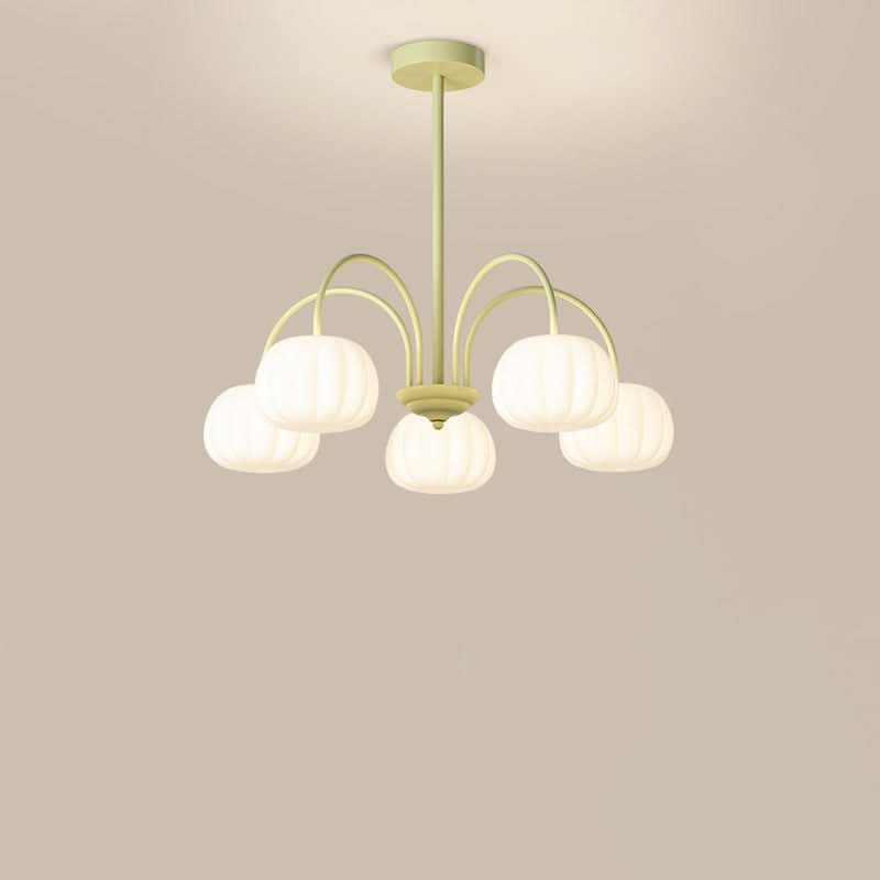 AUTUMNARBOR – Branch Chandelier with Playful Pumpkin Glow