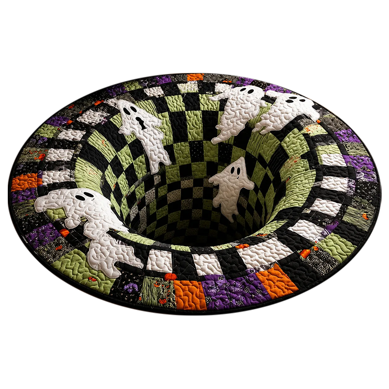 VOIDSPIRA – 3D Vortex Halloween Rug with Haunting Depth