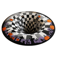 VOIDSPIRA – 3D Vortex Halloween Rug with Haunting Depth