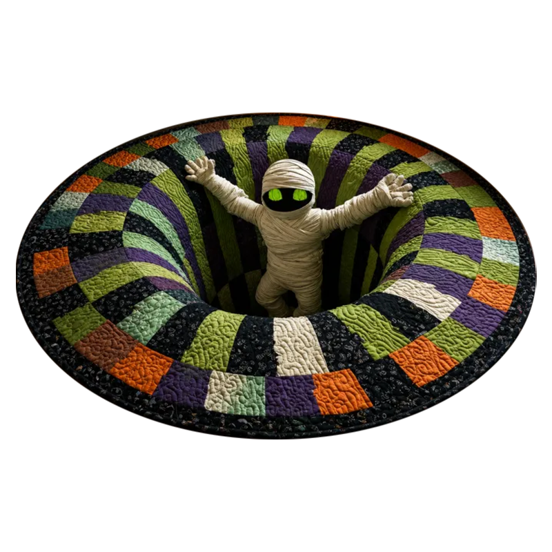 VOIDSPIRA – 3D Vortex Halloween Rug with Haunting Depth