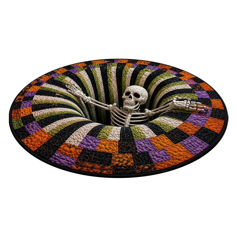 VOIDSPIRA – 3D Vortex Halloween Rug with Haunting Depth