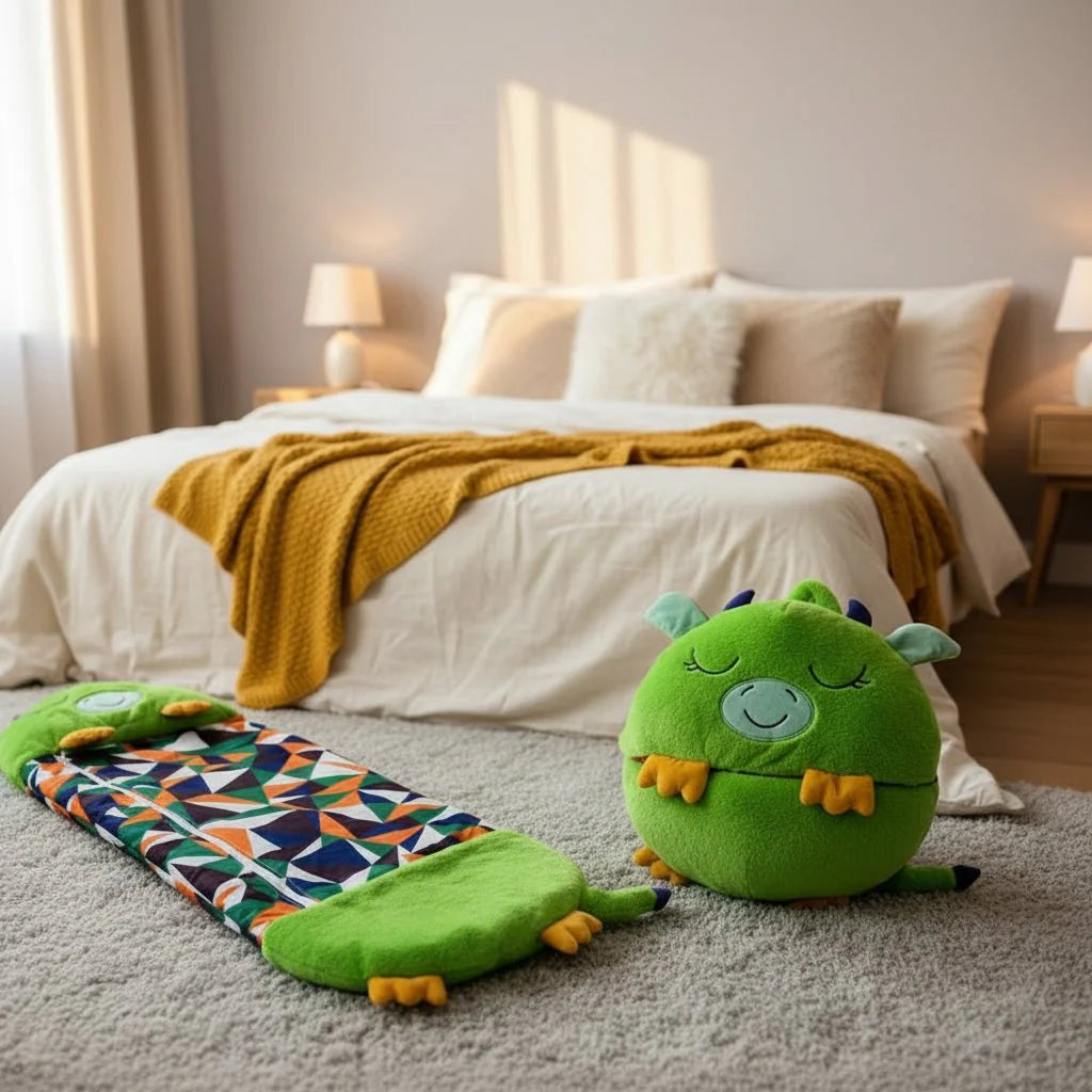 SNUGGLEBUDDY – 2-in-1 Plush Toy Sleeping Bag for Kids