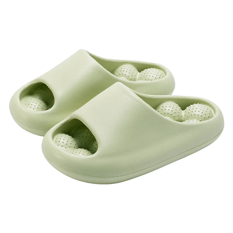 SOFTWAVE – Breathable Indoor Slippers with Massage Cushion Support