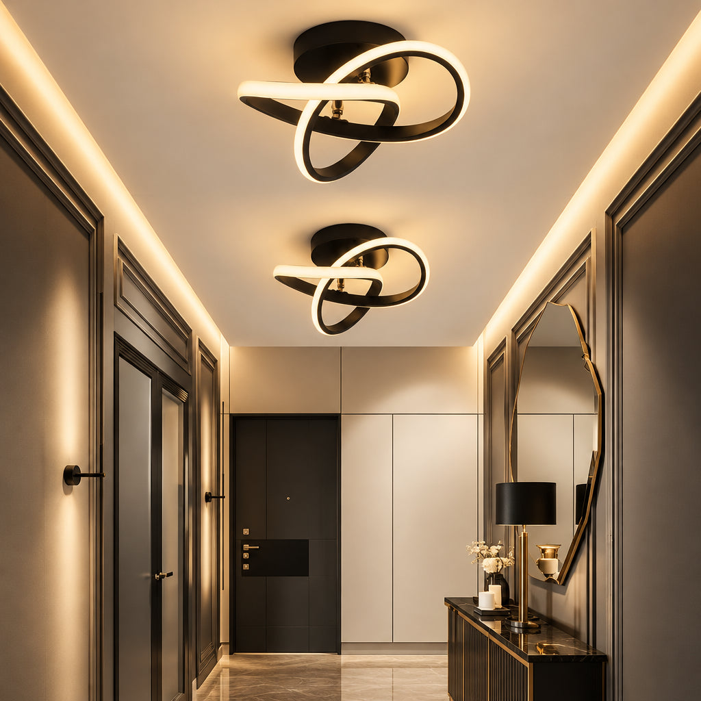 CLOVERA – Lámpara de techo LED con diseño de trébol para una iluminación interior elegante