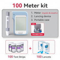 GLUCOTEST – Complete Blood Sugar Testing Kit for Home and Travel