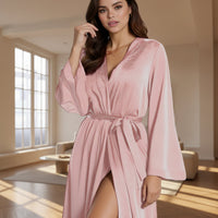 SOFTLOUNGE - Lightweight waffle bathrobe designed for cozy home and spa relaxation
