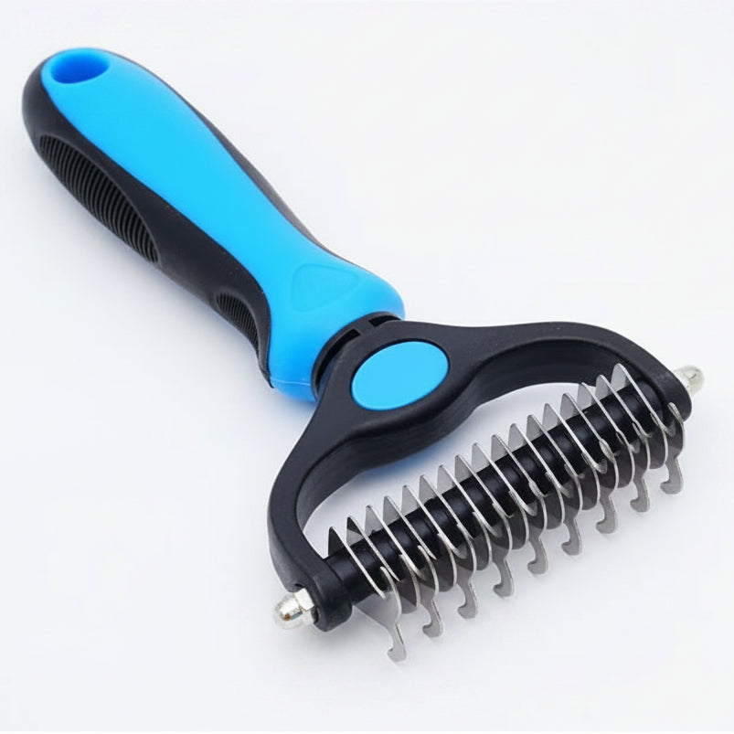 FURFLOW – Dual-Sided Deshedding Brush for Dogs & Cats
