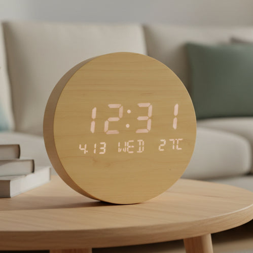 LIVECLOCK – Stylish LED Wall Clock for Modern Scandinavian Interiors