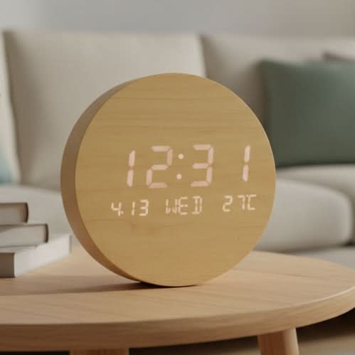 LIVECLOCK – Stylish LED Wall Clock for Modern Scandinavian Interiors