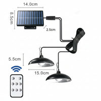 STABLEGLOW – Dual Head Solar Pendant Lamp