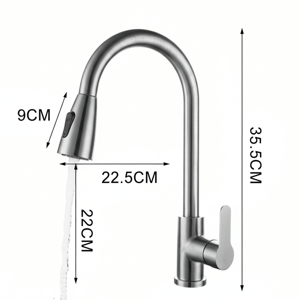 SINKOVA – Pull-Out Kitchen Faucet for Convenient Everyday Cleaning