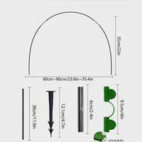 GROWTUNNEL - 5-piece garden poly tunnel greenhouse for year-round plant protection