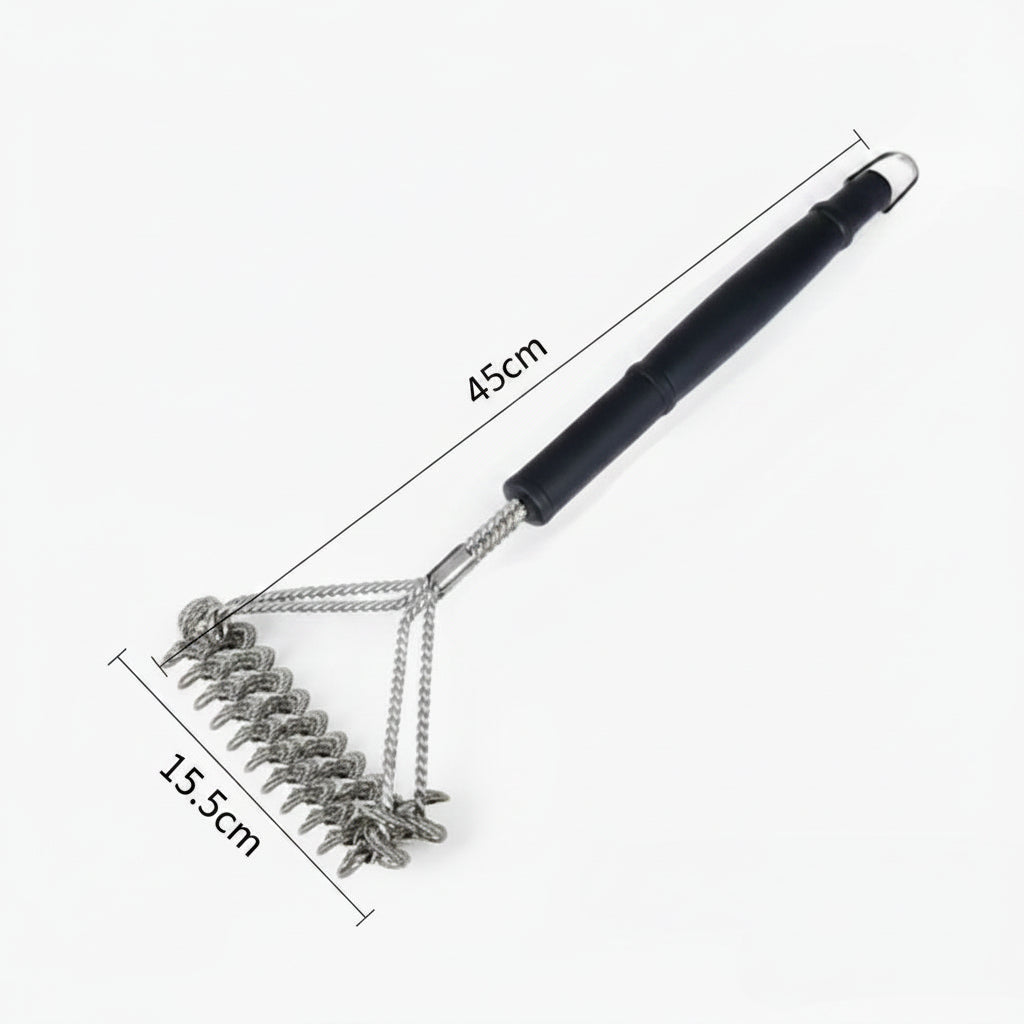 GRILLMASTER - Bristle-Free Grill Brush with Wide Scraper for Safe Cleaning