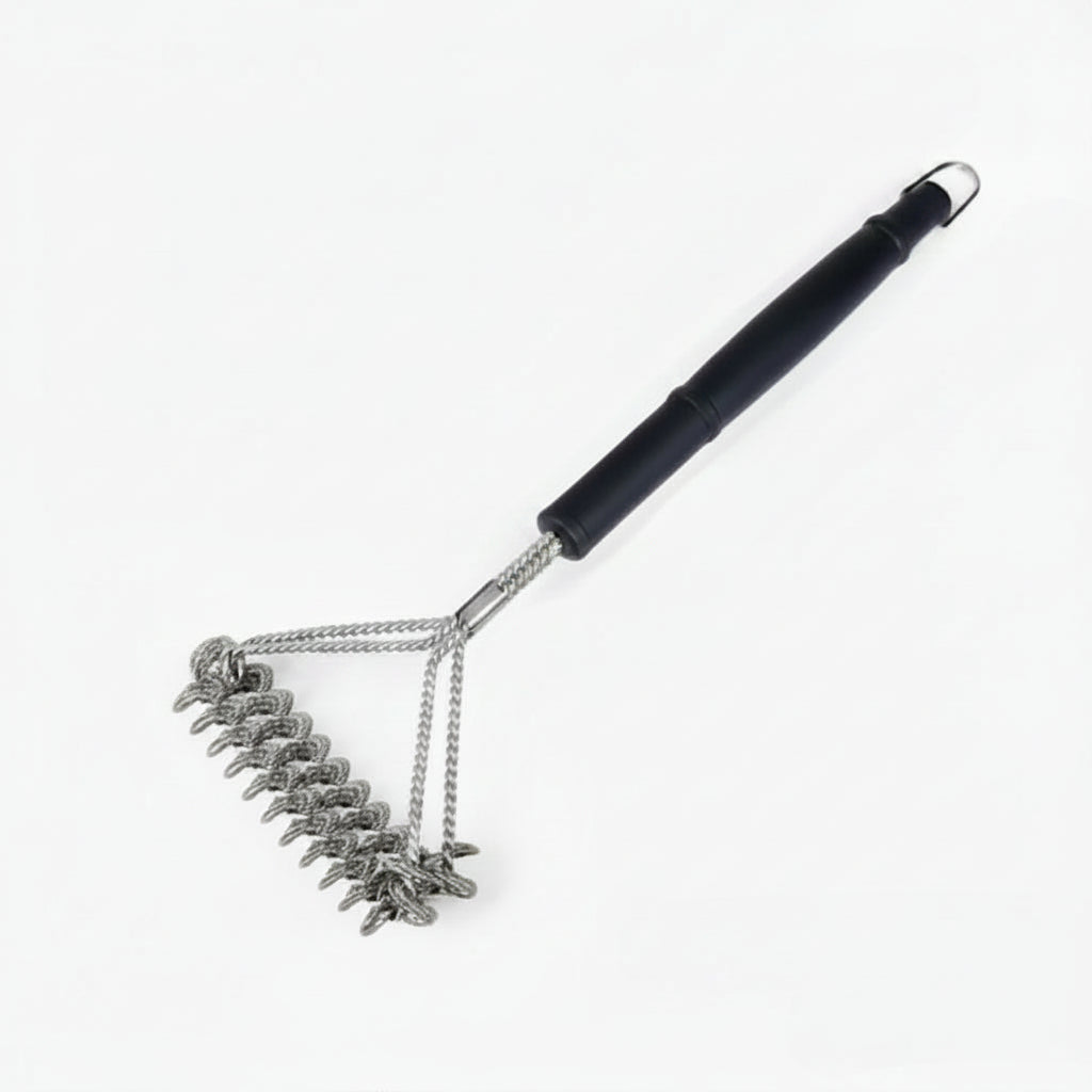 GRILLMASTER - Bristle-Free Grill Brush with Wide Scraper for Safe Cleaning