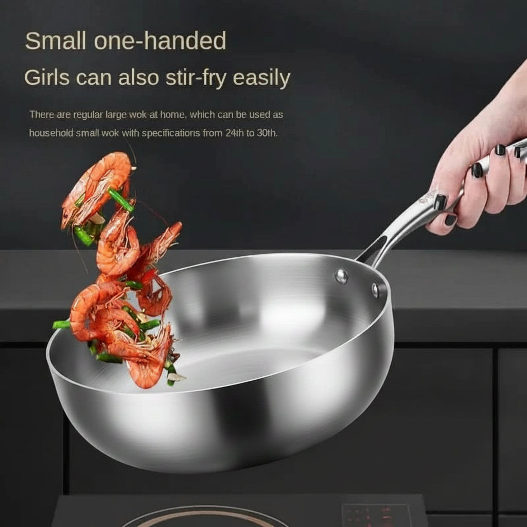 SIZZLEHAVEN – Edelstahlpfanne für kräftiges und vielseitiges Kochen