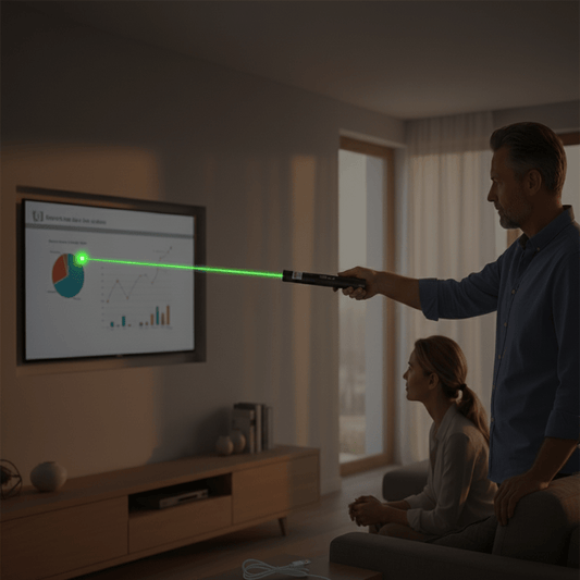 VISIONBEAM - High-power green laser pointer with adjustable focus and long-range visibility