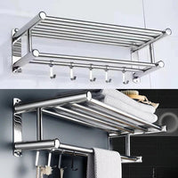 SteelRack - Space-Saving Stainless Steel Towel Holder for Bathroom & Kitchen 6