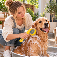 FURBLOOM – Plejebørste til kæledyr med blid massage under badet