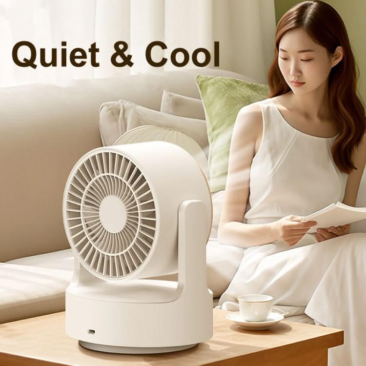 GLOWAIRIS – LED Mirror Desktop Fan for Fresh, Illuminated Spaces
